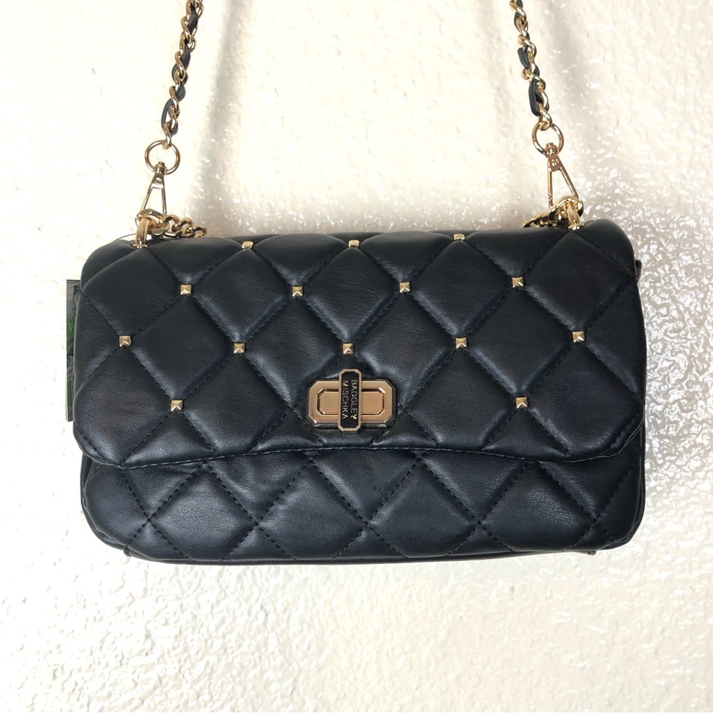 NWT Badgley Mischka quilted crossbody bag